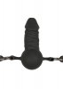 Knebel z penisem w buzi do ust Ball Gag With Silicone Dong